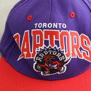 F- Vintage Toronto Raptors NBA Mitchell & Ness Old Logo & Text Snapback Hat