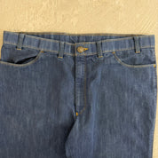 J- Vintage 70s Levi’s Action Slacks Straight Legs Denim Jeans - 36x29