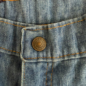 J- Vintage 70s/80s Levi’s Orange Tab Lightweight Denim Chambray Wide Leg Pants - 32x32