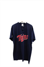 Load image into Gallery viewer, X -  Vintage MLB Minnesota Twins Script Henley Tee
