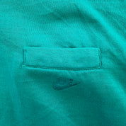J- Vintage Nike Embroidered Text & Swoosh Teal Quarter Zip Crewneck - L