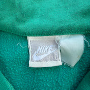 J- Vintage Nike Embroidered Text & Swoosh Teal Quarter Zip Crewneck - L