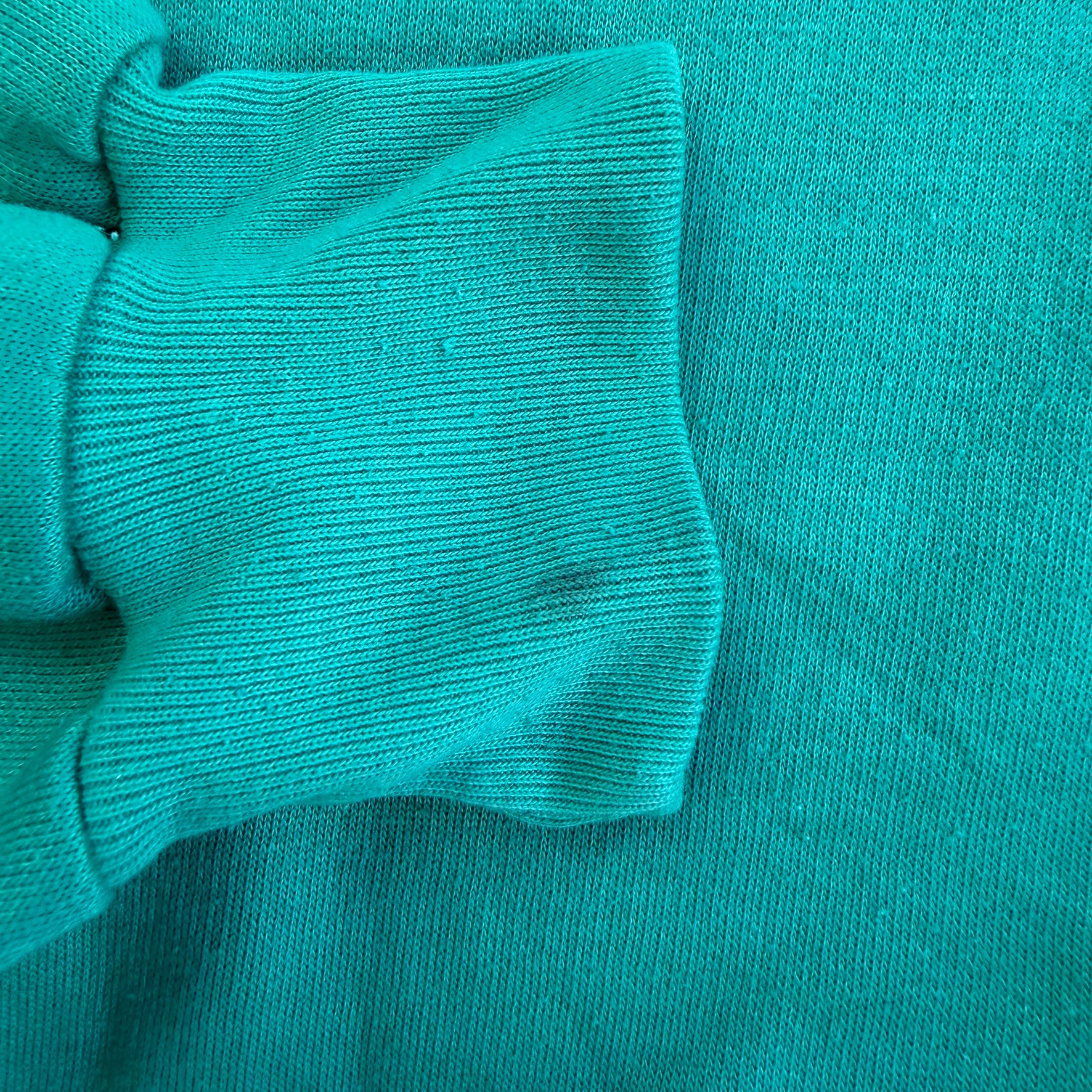 J- Vintage Nike Embroidered Text & Swoosh Teal Quarter Zip Crewneck - L