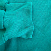 J- Vintage Nike Embroidered Text & Swoosh Teal Quarter Zip Crewneck - L