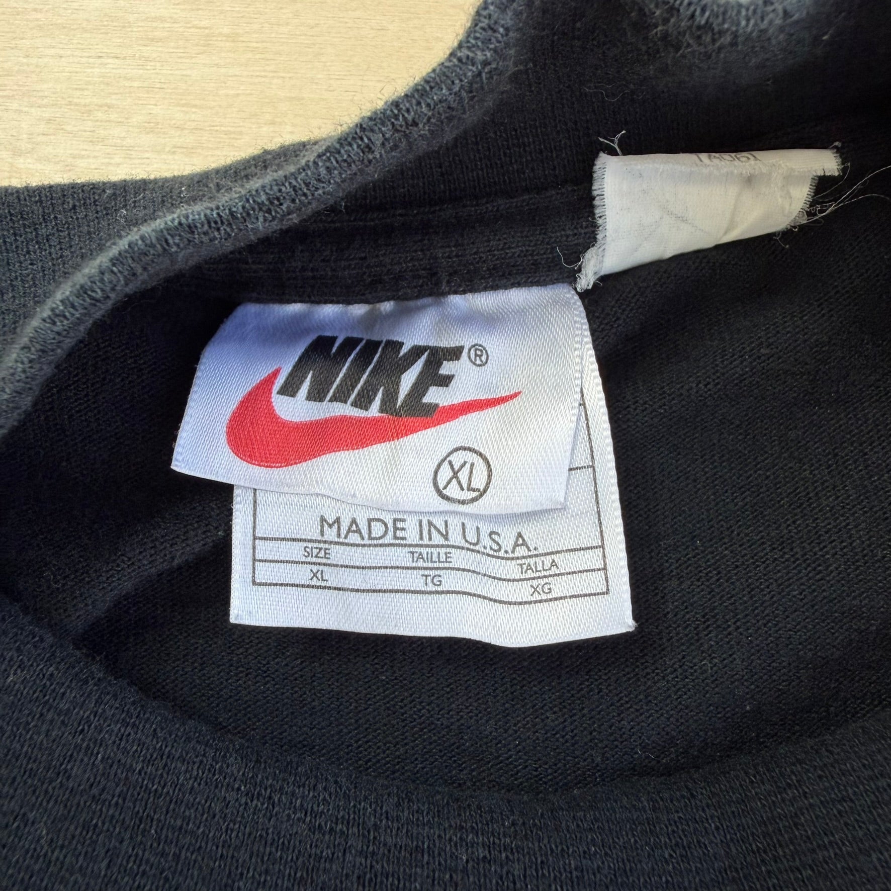 J- Vintage Nike Embroidered Swoosh Made In USA Long Sleeve Tee - XL