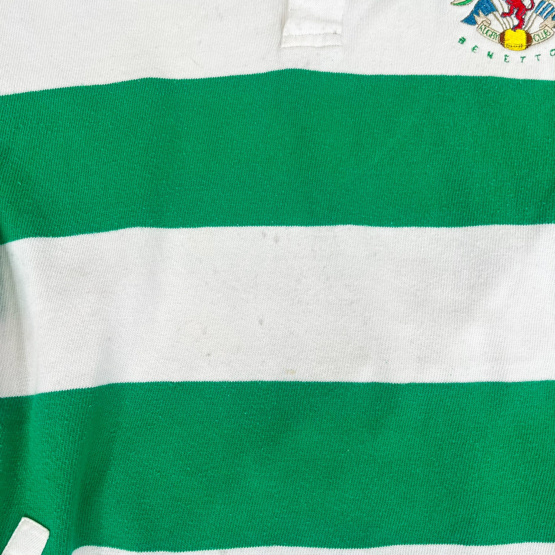 F- Vintage Benetton Rugby Club Authentic Made In Italy Rugby Shirt