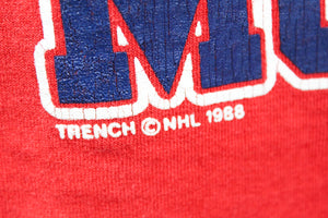 X - Vintage 88' Single Stitch NHL Les Canadiens De Montreal Screen Star Tag Tee