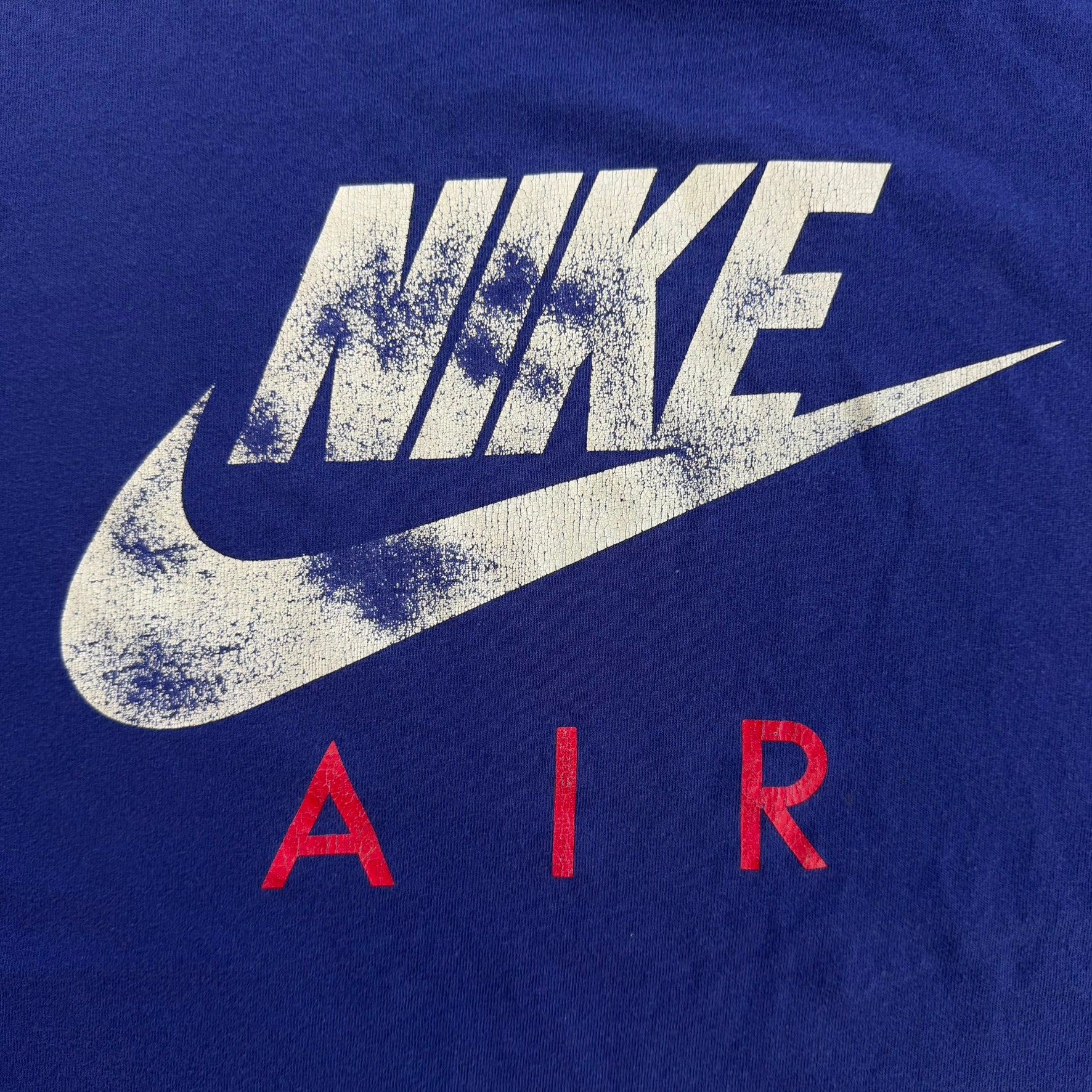 J- Vintage 90s Nike Air & Swoosh Graphic Single Stitch Tee - XL