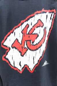 X - Vintage Single Stitch Apex One NFL Kansas City Chiefs Script & Logo Tee