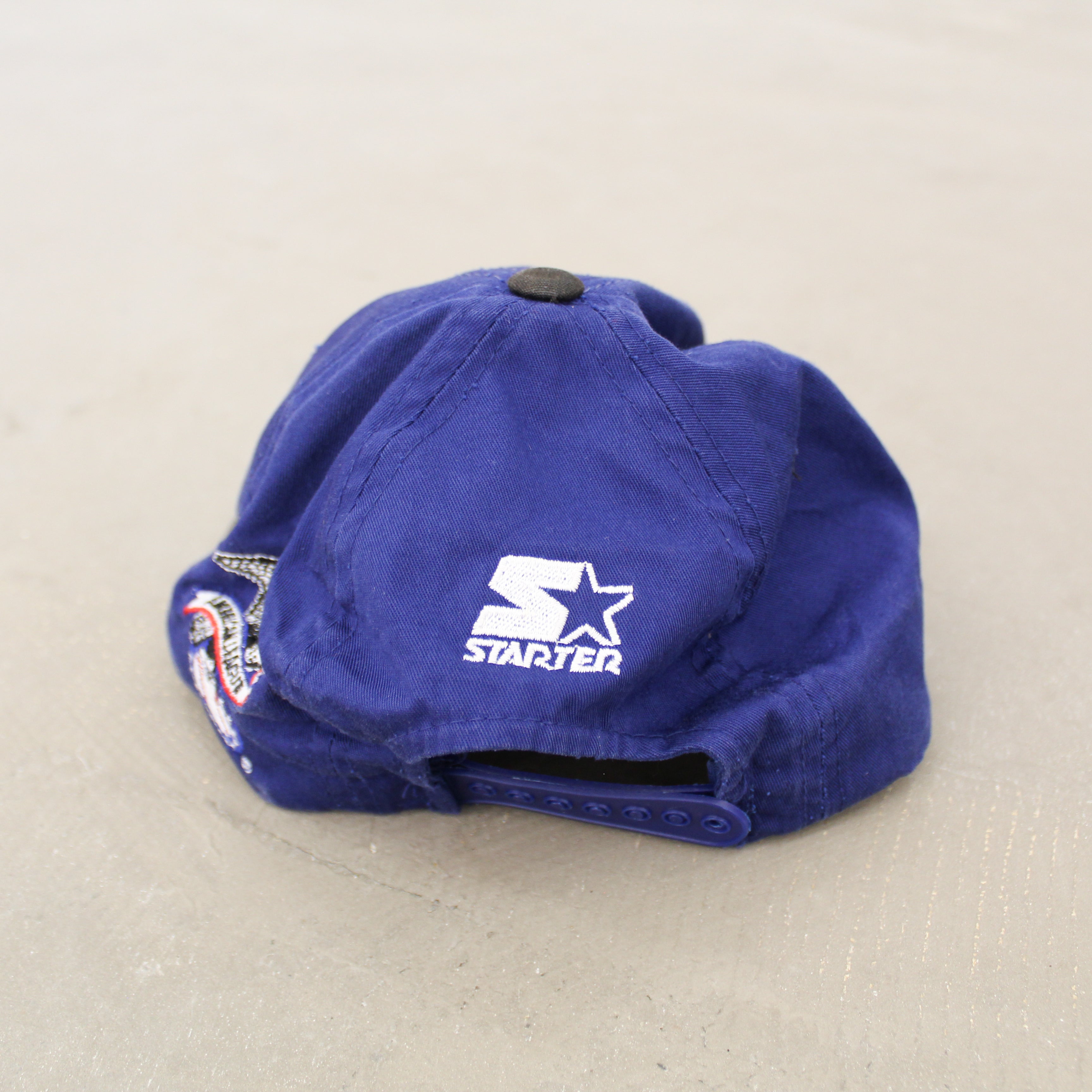 F- Vintage Toronto Blue Jays MLB Starter Old Logo & Text Snapback Hat
