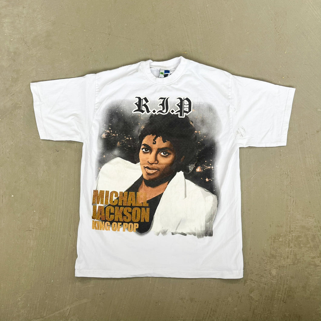 F- Vintage Michael Jackson King Of Pop Jumbo Print Tee – HG