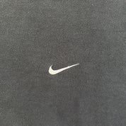 J- Vintage 90s Nike Embroidered Swoosh Made In USA Black Crewneck - XL