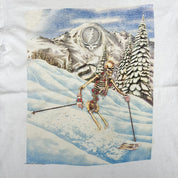 F- Vintage '91 Grateful Dead Skying Skeleton Graphic Single Stitch Tee