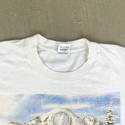 F- Vintage '91 Grateful Dead Skying Skeleton Graphic Single Stitch Tee