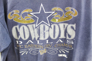 X - Vintage 92' NFL Dallas Cowboys NFC East Champ Script Jerzees Tag Tee