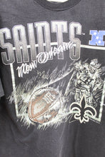 Load image into Gallery viewer, X - Vintage 1993 NFL New Orleans Saints Graphic Hanes Heavyweight Tee
