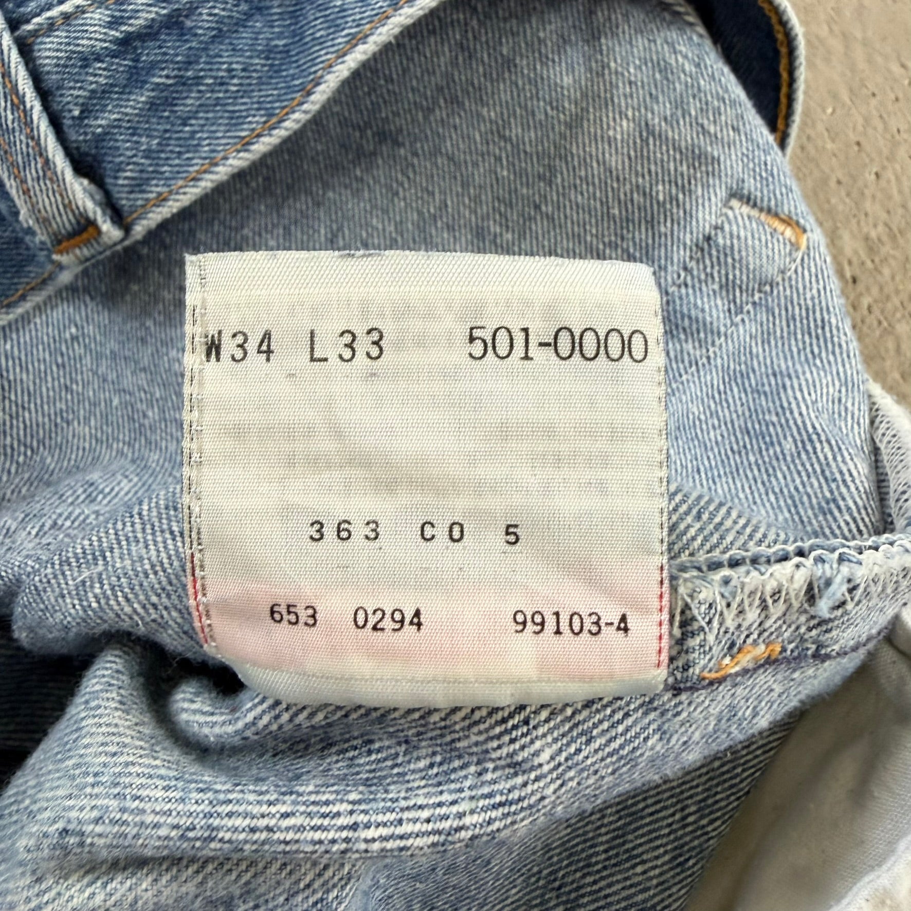 J- Vintage '94 Levi’s 501xx Made In USA Jeans - 34x33 (fits 32x28.5)