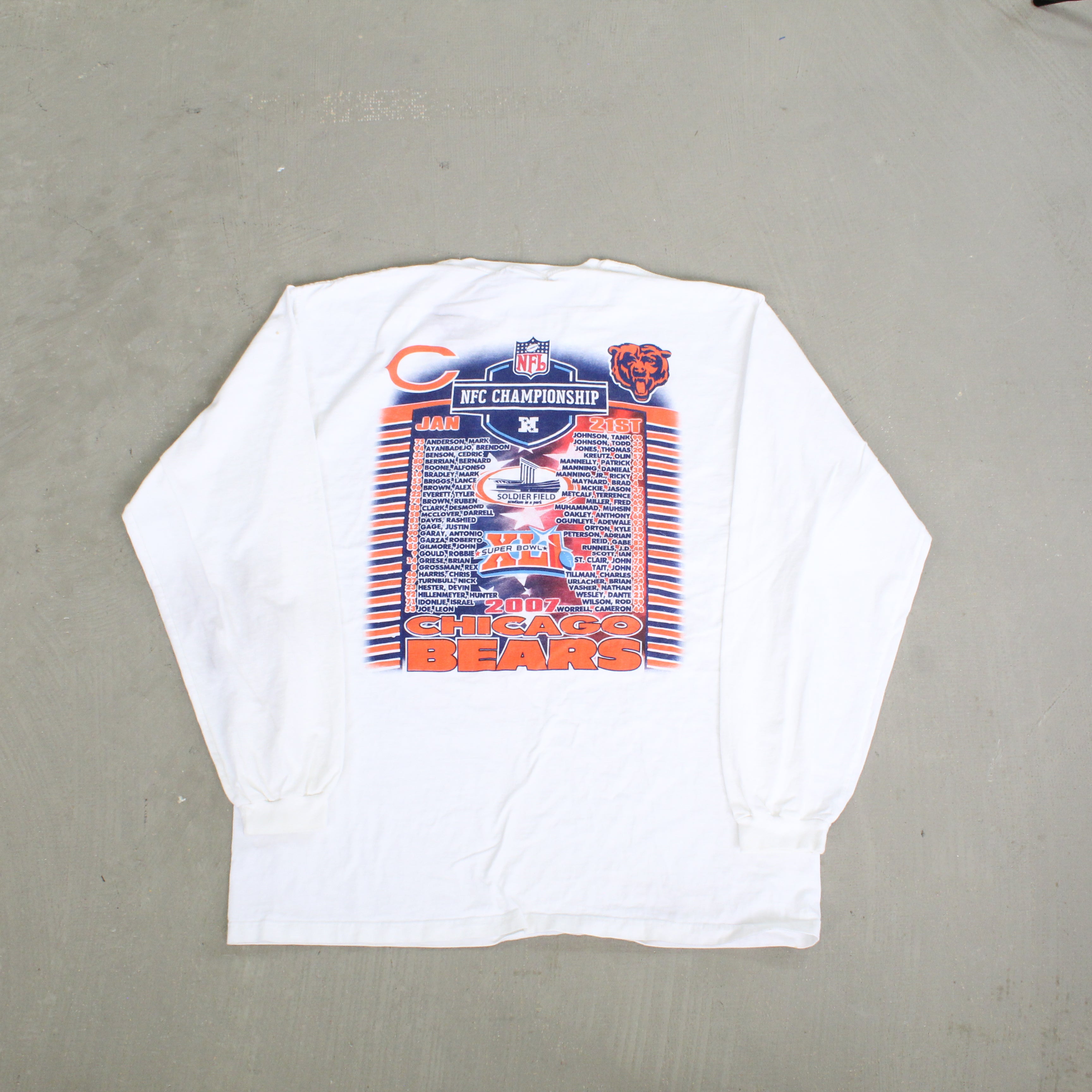 F- 2006 Chicago Bears NFC Championship Game NFL Long Sleeve Tee