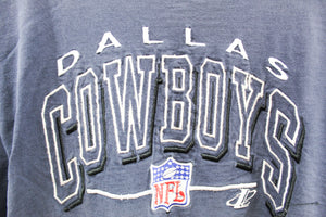 X - Vintage Logo Athletic NFL Dallas Cowboys Embroidered Script Tee