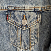 J- Vintage '95 Levi's 77597 Made In USA Trucker Denim Jacket - L