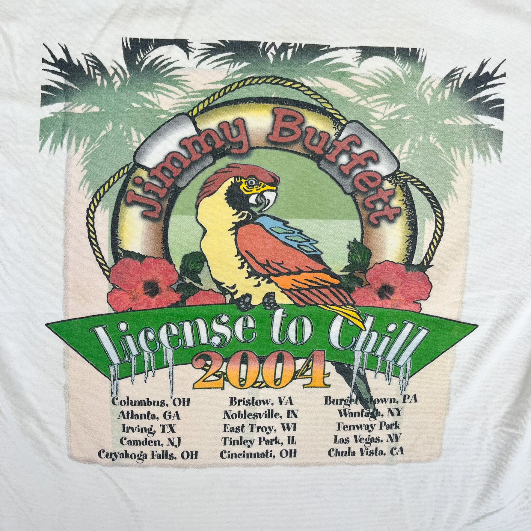 F- Vintage '04 Jimmy Buffett License To Chill Tour Tee