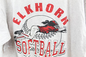 X - Vintage Elkhorn Softball Graphic Tee