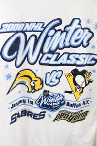X - 2008 NHL Winter Classic Buffalo Sabres Vs Pittsburgh Penguins Long Sleeve Tee