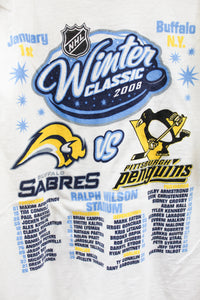 X - 2008 NHL Winter Classic Buffalo Sabres Vs Pittsburgh Penguins Long Sleeve Tee