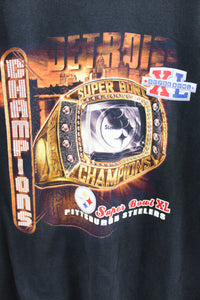 X - 2006 NFL Pittsburgh Steelers Super Bowl 40 Champs Ring Tee