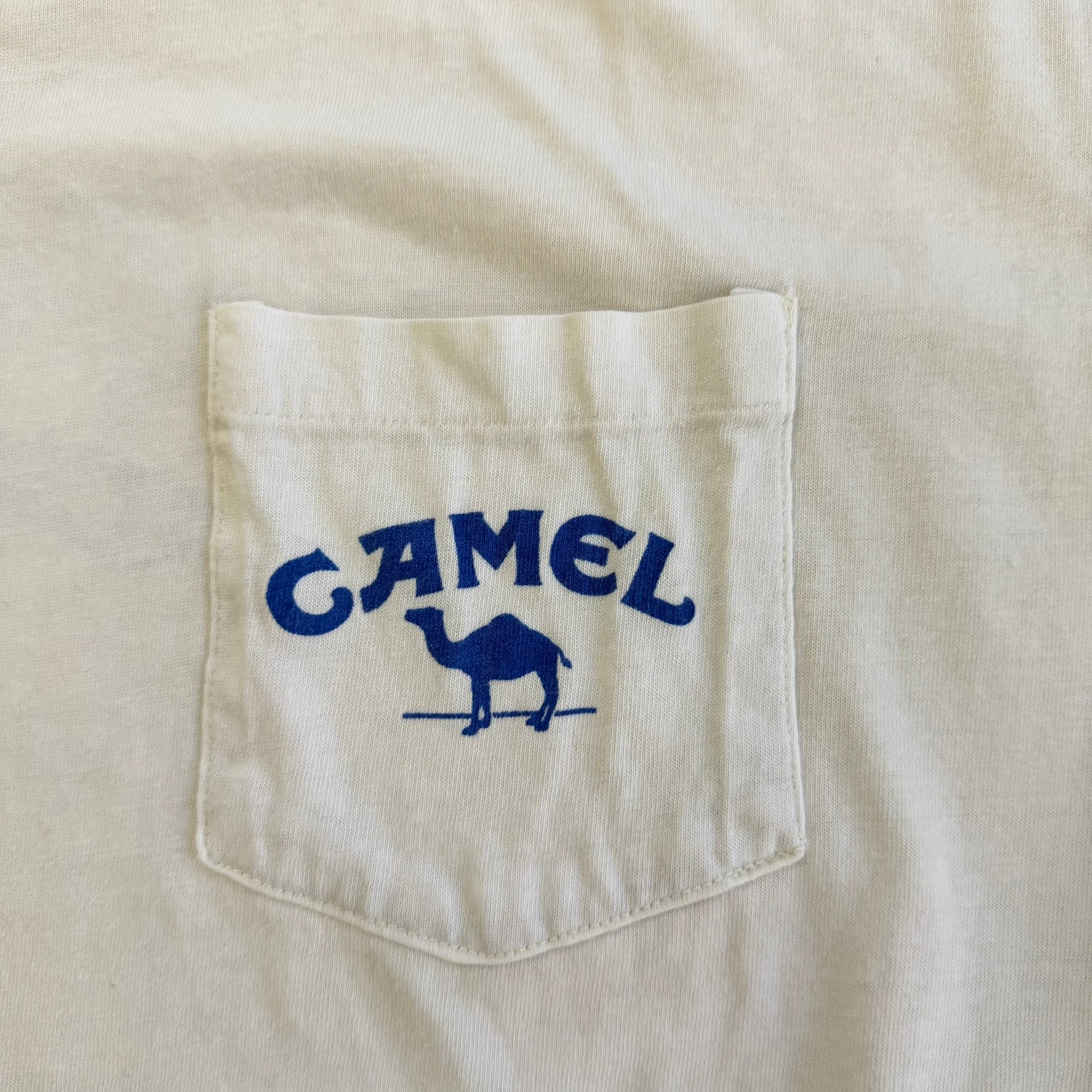 J- Vintage '90 Camel Cigarettes Pack Of Camel Graphic Single Stitch Pocket Tee - XL