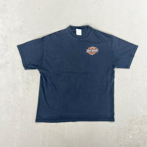 F- Vintage Harley Davidson Logo Graphic Tee