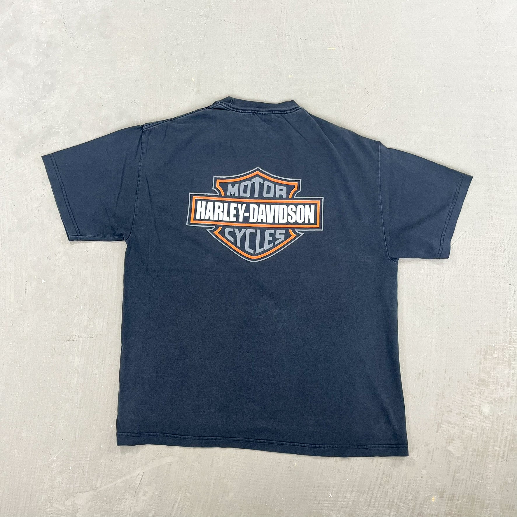 F- Vintage Harley Davidson Logo Graphic Tee