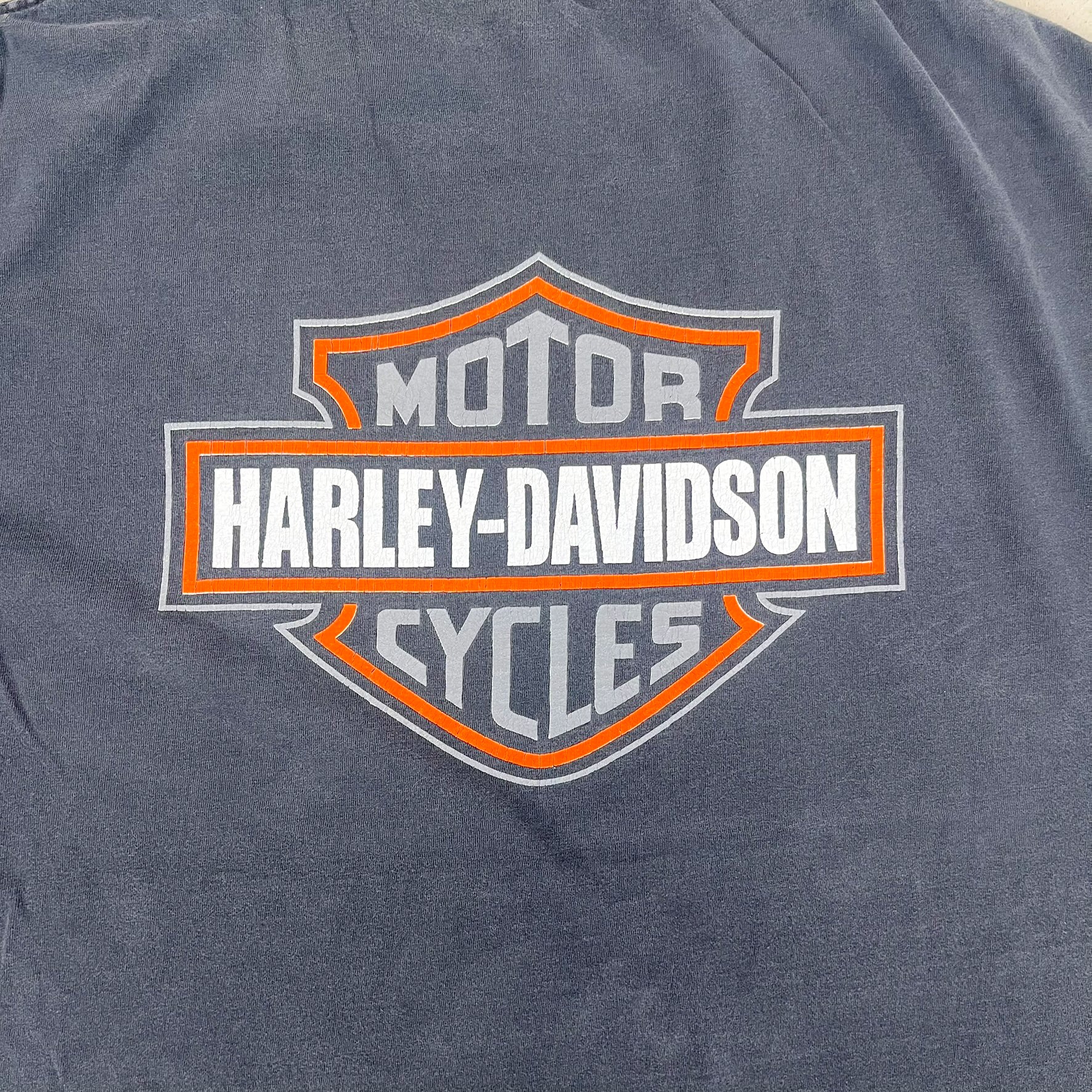 F- Vintage Harley Davidson Logo Graphic Tee