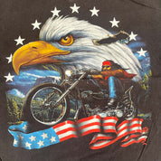 F- Vintage Rock Eagle Motorcycle & Eagles Single Stitch Tee