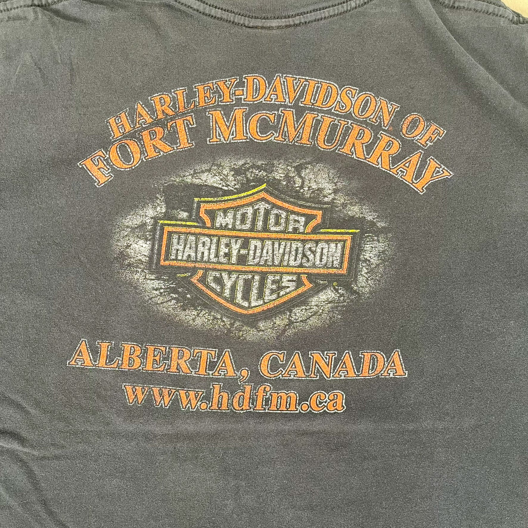 F- Vintage Harley Davidson Fort McMurray Tee