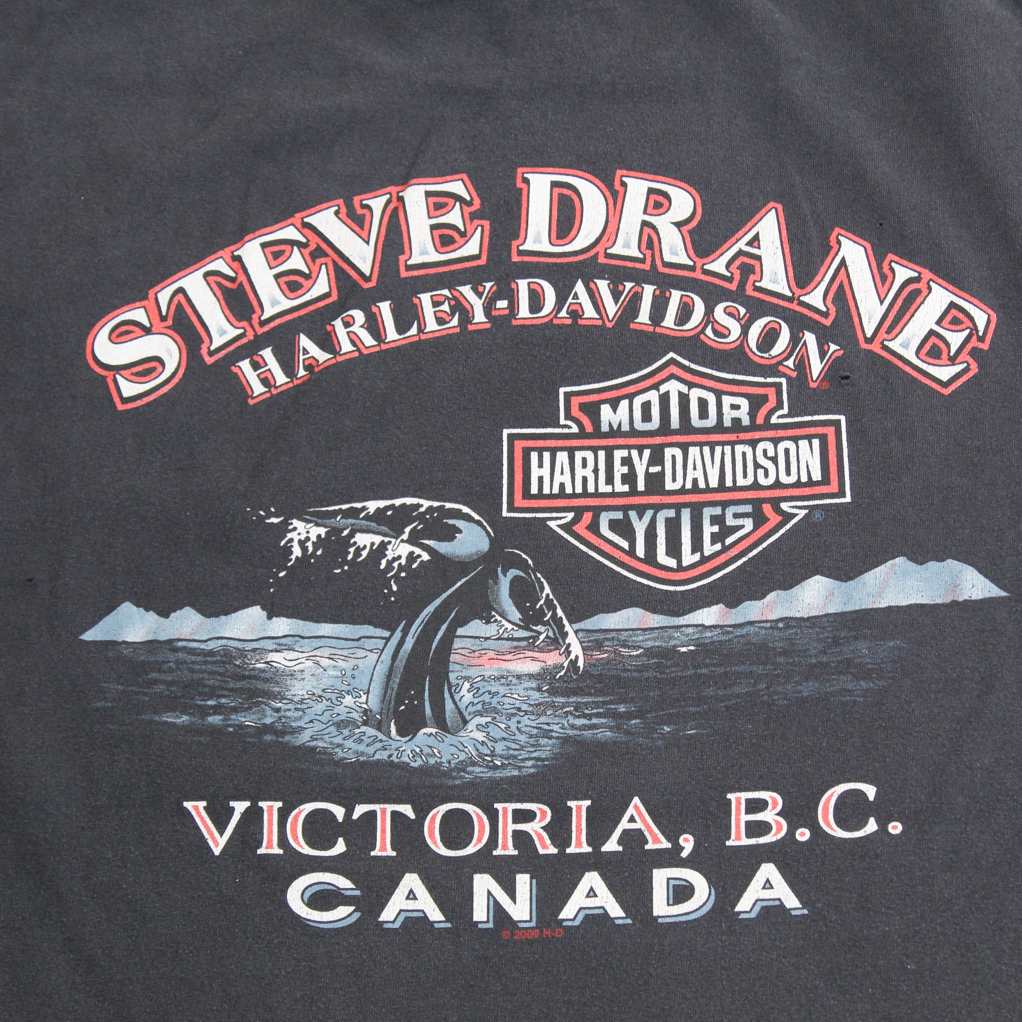 F- 2015 Harley Davidson Victoria BC Canada Big Foot Tee