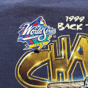 J- Vintage '99 New York Yankees MLB Back To Back World Series Champions Graphic Tee - XL