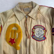 J- Vintage 1950's Queen's University Chenille Varsity Jacket - M