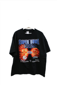 X - 2006 NFL Super Bowl 40 Seahawks VS Steelers Graphic Tee