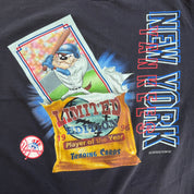 J- Vintage '96 New York Yankees MLB Looney Tunes Tazmanian Devil Limited Edition Trading Cards Tee - XL