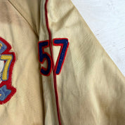 J- Vintage 1950's Queen's University Chenille Varsity Jacket - M
