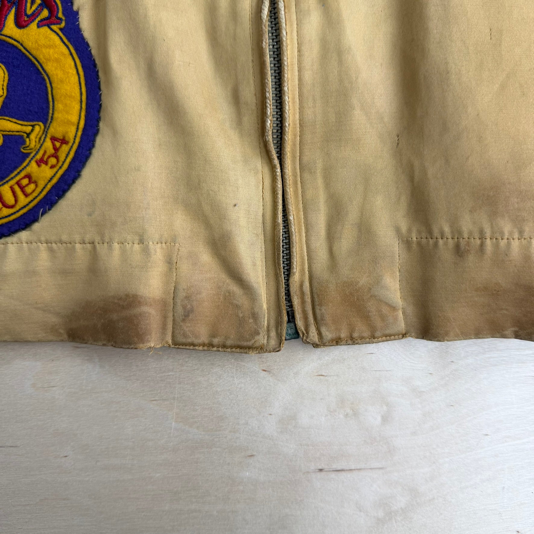 J- Vintage 1950's Queen's University Chenille Varsity Jacket - M