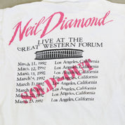 F- Vintage 1992 Neil Diamond In The Round Tour Tee