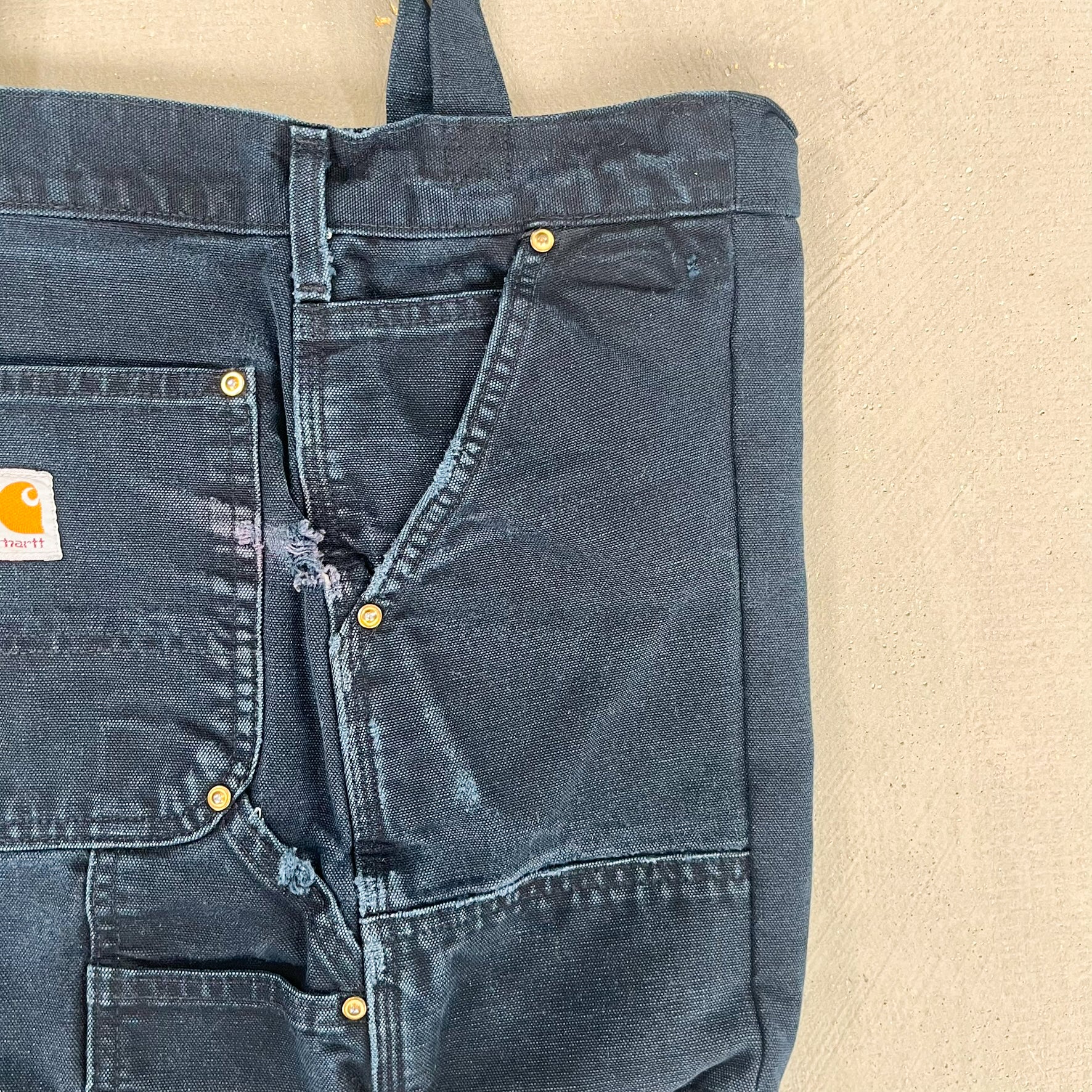 F- HOM Carhartt Reworked Workwear Pant Tote Bag