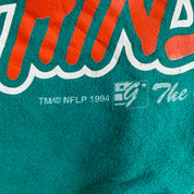 J- Vintage '94 Miami Dolphins NFL Text & Graphic Crewneck - XL