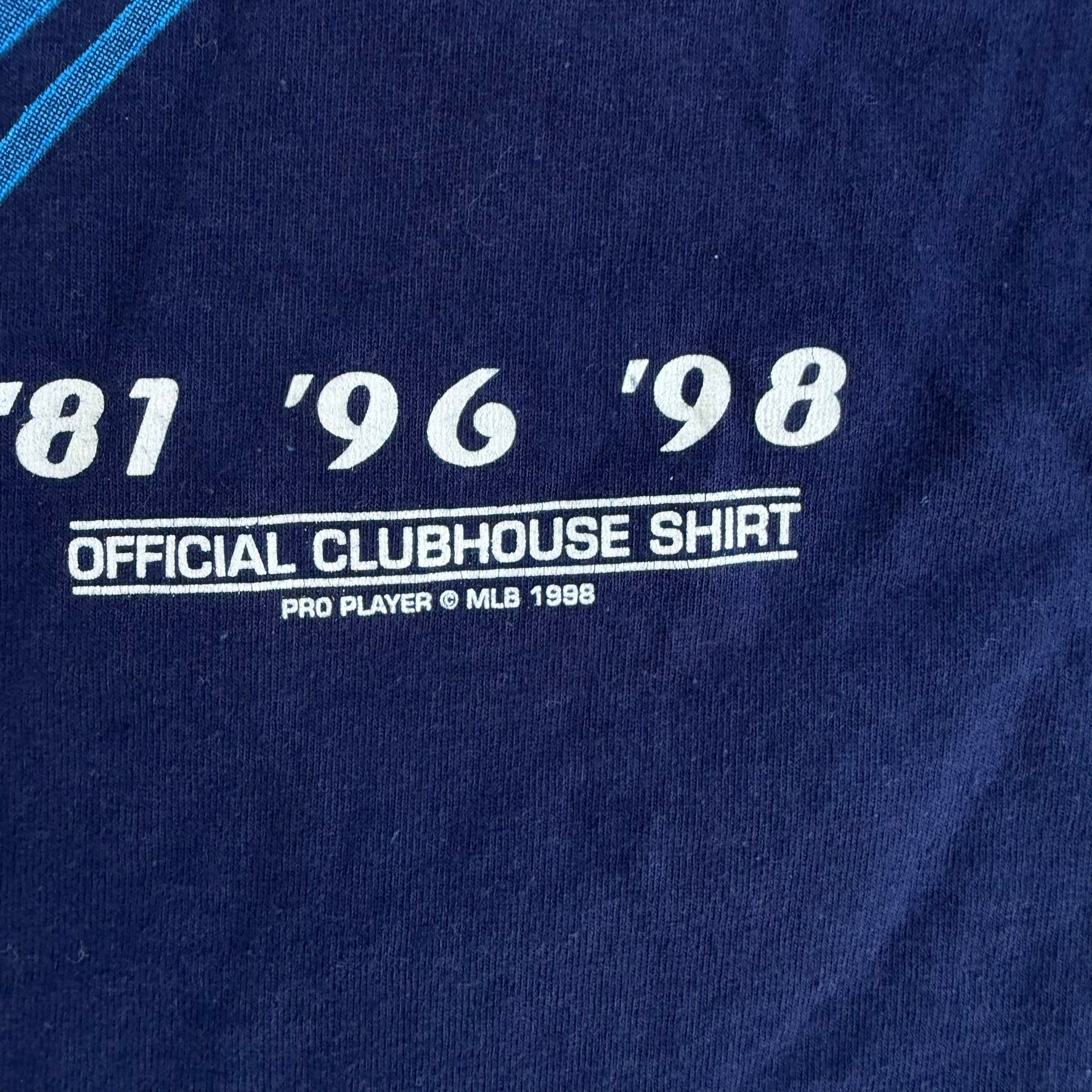 J- Vintage '98 New York Yankees MLB AL East Champions Official Clubhouse Pro Player Tag Tee - 2XL