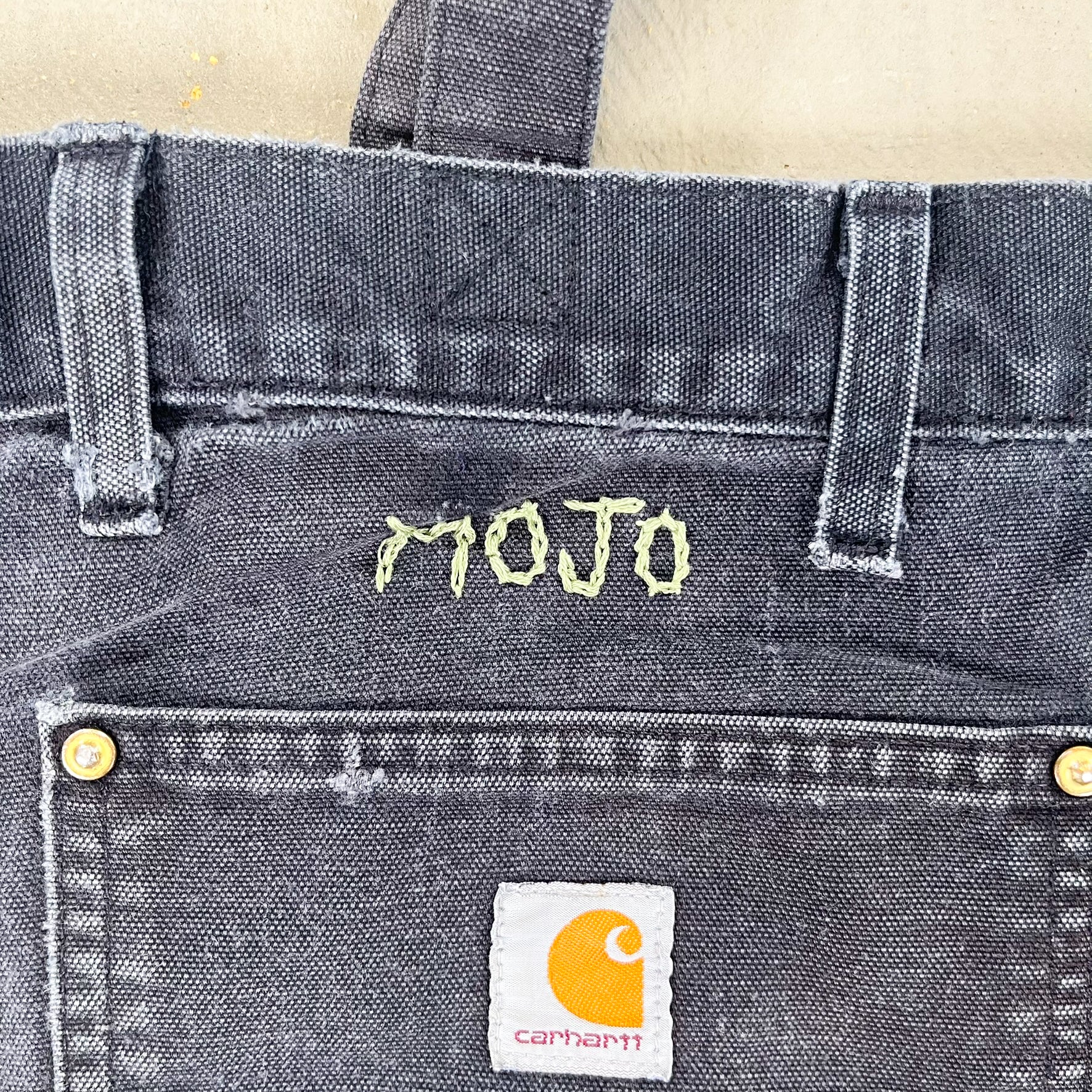 F- HOM Carhartt Reworked Workwear Pant Tote Bag