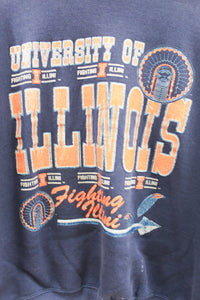X - Vintage University Of Illinois Fighting Illini Crewneck