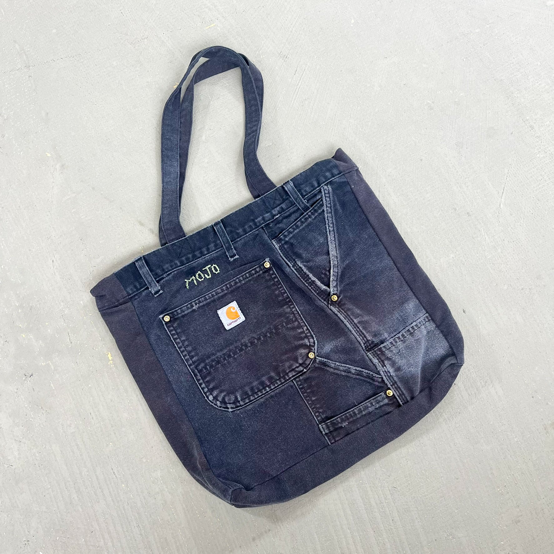 F- HOM Carhartt Reworked Workwear Pant Tote Bag