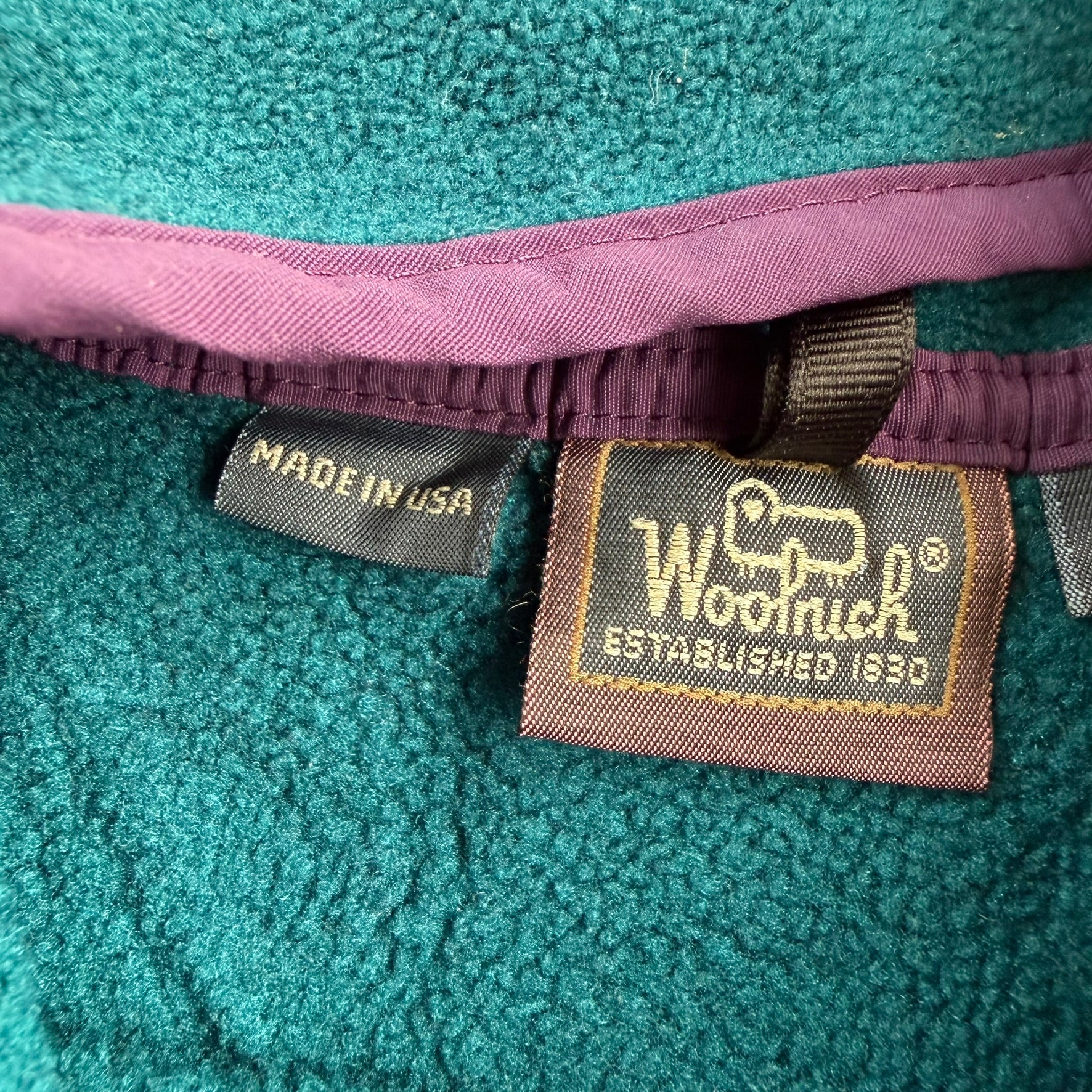 J- Vintage Woolrich Made In USA Pullover Polar Fleece - L